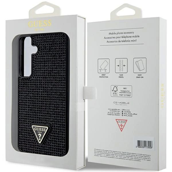 Guess Rhinestone Triangle Dėklas Samsung Galaxy S24+ - juodas 7 Guess Rhinestone Triangle Dėklas Samsung Galaxy S24+ - juodas 7