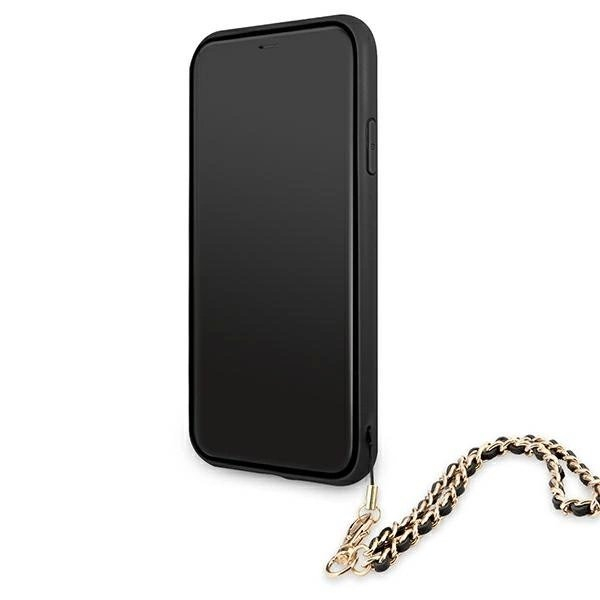 Guess Saffiano Chain Dėklas skirtas iPhone 11 6.1" / Xr - Juodas 4