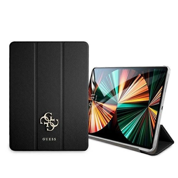 iPad 12.9" 2021 – Guess Saffiano Collection Book Cover dėklas - Juodas 1