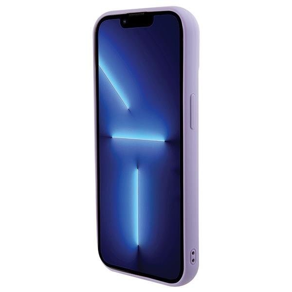 Dėklas Guess Sequin Script Metal   iPhone 15 - Violetinis 5 Dėklas Guess Sequin Script Metal   iPhone 15 - Violetinis 5