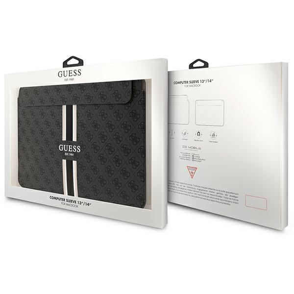 Dėklas Guess Sleeve GUCS14P4RPSK 14" Juodas/ Juodas 4G Printed Stripes 3 Dėklas Guess Sleeve GUCS14P4RPSK 14" Juodas/ Juodas 4G Printed Stripes 3