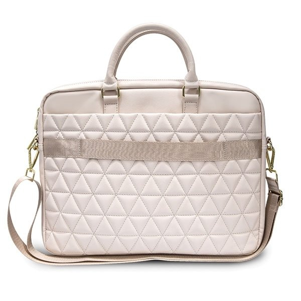 Guess Torba GUCB15QLPK 15" różowa/pink Quilted 2