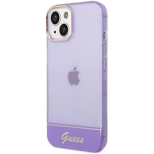 Guess Translucent iPhone 14 6.1" Dėklas - Violetinis 1