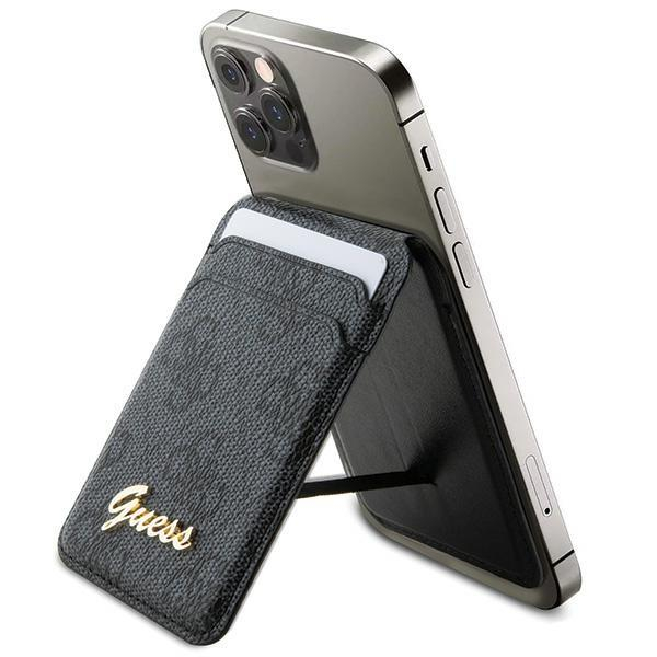 Guess Wallet Card Slot Stand GUWMSHG4SHK case - Juodas MagSafe 4G Classic Logo 4 Guess Wallet Card Slot Stand GUWMSHG4SHK case - Juodas MagSafe 4G Classic Logo 4