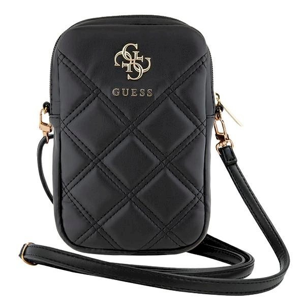 Guess Zip Quilted 4G rankinė – juoda 1