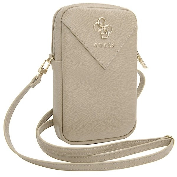 Guess Zip Triangle 4G telefono rankinė – auksinė 2 Guess Zip Triangle 4G telefono rankinė – auksinė 2