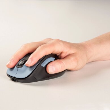 Belaidė pelė Hama MW-500 V2 su įkraunama baterija – šviesiai mėlyna 3