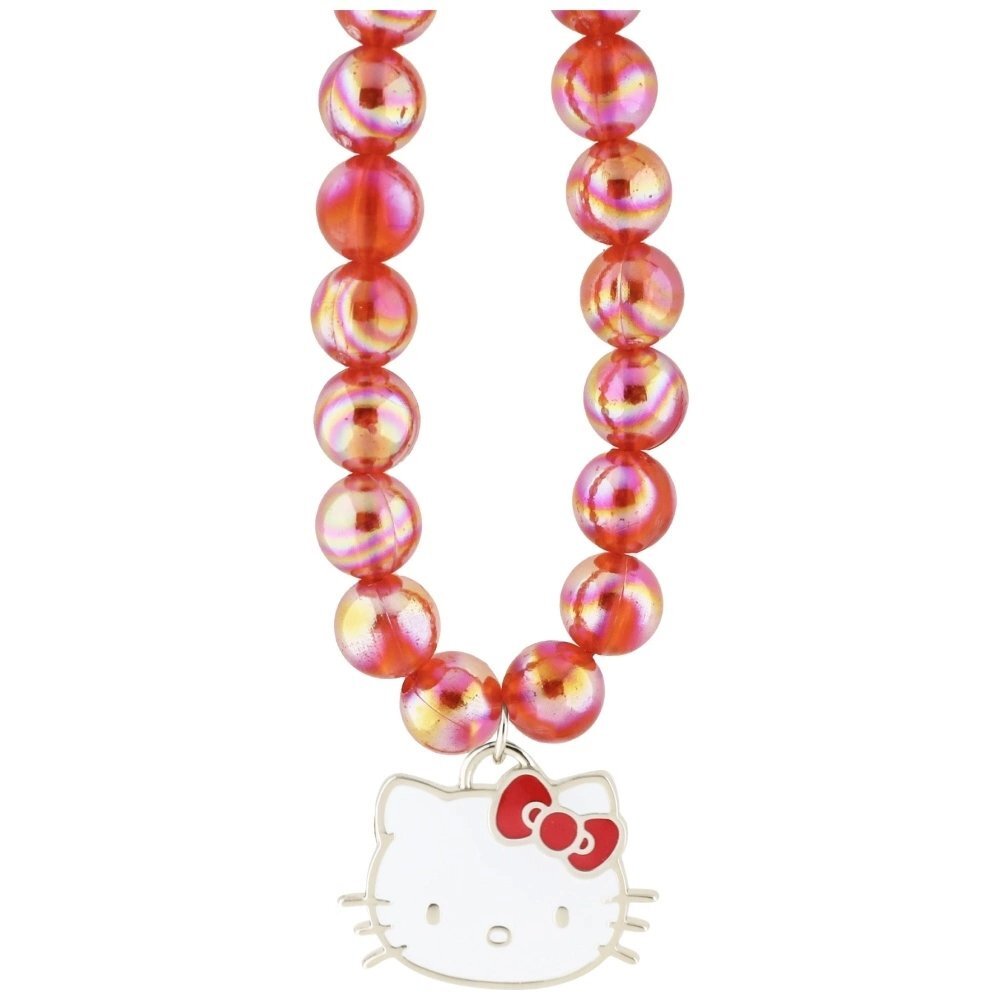 Telefono pakabukas Hello Kitty Pearls Kitty Head – raudonas 1 Telefono pakabukas Hello Kitty Pearls Kitty Head – raudonas 1