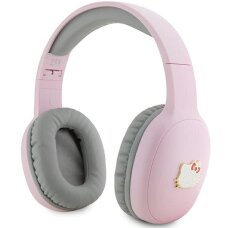 Belaidės ausinės Hello Kitty Metal Logo Bluetooth On-Ear – rožinės