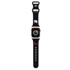 Hello Kitty Silicone Kitty Head Apyrankė Apple Watch 38/40/41mm - Juodas
