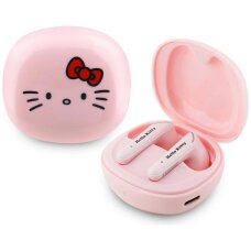 Belaidės ausinės Hello Kitty TWS O Glossy Finish – rožinės