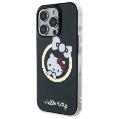 Dėklas Hello Kitty IML Fun bow Magsafe iPhone 16 Pro Max - Juodas 1 Dėklas Hello Kitty IML Fun bow Magsafe iPhone 16 Pro Max - Juodas 1