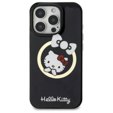 Dėklas Hello Kitty IML Fun bow Magsafe iPhone 16 Pro Max - Juodas 2 Dėklas Hello Kitty IML Fun bow Magsafe iPhone 16 Pro Max - Juodas 2