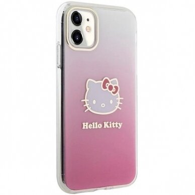 Hello Kitty Dėklas IML Gradient Electrop Kitty HeadiPhone 11 / Xr - Rožinis 3 Hello Kitty Dėklas IML Gradient Electrop Kitty HeadiPhone 11 / Xr - Rožinis 3