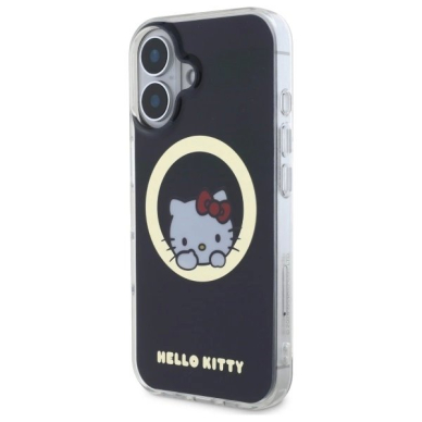 Dėklas Hello Kitty IML Sweet Kitty Magsafe iPhone 16 - Juodas 1 Dėklas Hello Kitty IML Sweet Kitty Magsafe iPhone 16 - Juodas 1