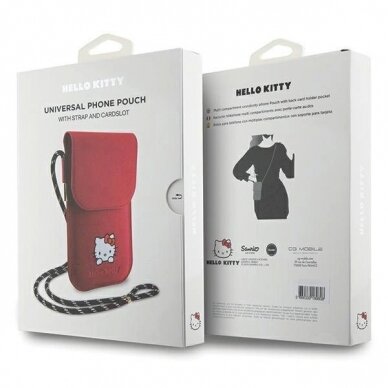 Hello Kitty Leather Daydreaming Cord Krepšys - Rožinis 5 Hello Kitty Leather Daydreaming Cord Krepšys - Rožinis 5