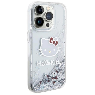 Hello Kitty Dėklas Liquid Glitter Charms Kitty HeadiPhone 13 Pro Max - Sidabrinis 3 Hello Kitty Dėklas Liquid Glitter Charms Kitty HeadiPhone 13 Pro Max - Sidabrinis 3