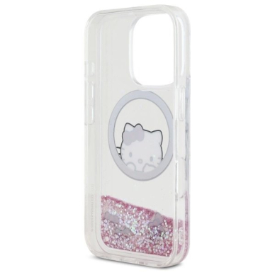 Dėklas Hello Kitty Liquid Glitter Sweet Kitty Bows MagSafe iPhone 16 Pro Max - Baltas 6 Dėklas Hello Kitty Liquid Glitter Sweet Kitty Bows MagSafe iPhone 16 Pro Max - Baltas 6