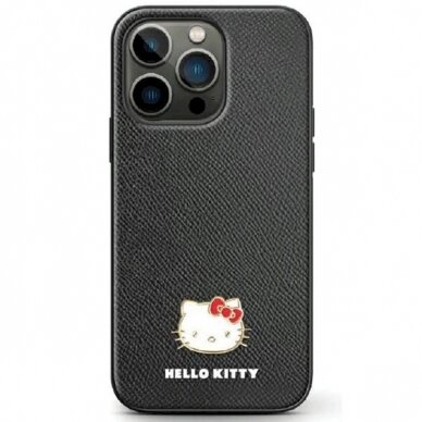 Hello Kitty Dėklas Metal Logo Kitty HeadSamsung Galaxy Z Flip 5 - Juodas Hello Kitty Dėklas Metal Logo Kitty HeadSamsung Galaxy Z Flip 5 - Juodas