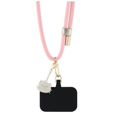 Telefono dirželis Hello Kitty Patch & Kitty Head Charm Universal – rožinis 3