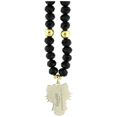 Telefono pakabukas Hello Kitty Pearls and Beads Kitty Charm – juodas 2