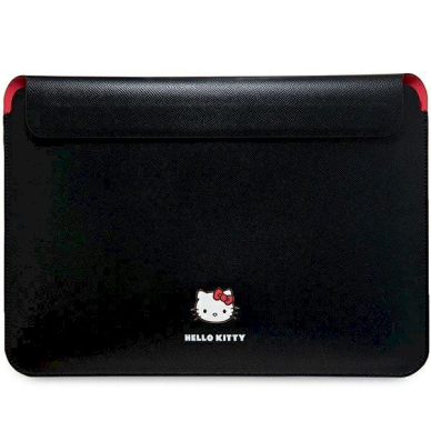 Hello Kitty PU Metal Logo Dėklas a 14 laptop - Juodas Hello Kitty PU Metal Logo Dėklas a 14 laptop - Juodas