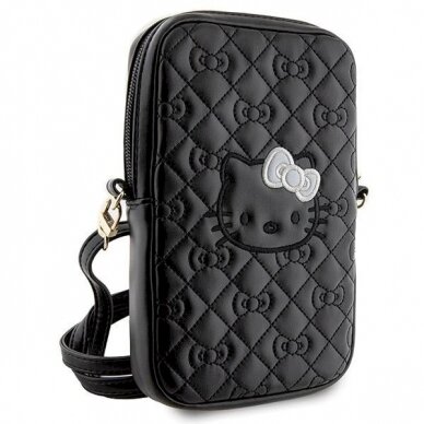 Hello Kitty Quilted Bows apyrankės krepšys – juodas 2