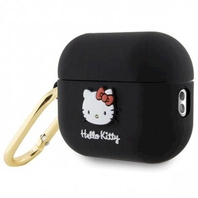 Hello Kitty Dėklas Silicone 3D Kitty HeadAirPods Pro 2 (2022/2023) - Juodas 2 Hello Kitty Dėklas Silicone 3D Kitty HeadAirPods Pro 2 (2022/2023) - Juodas 2