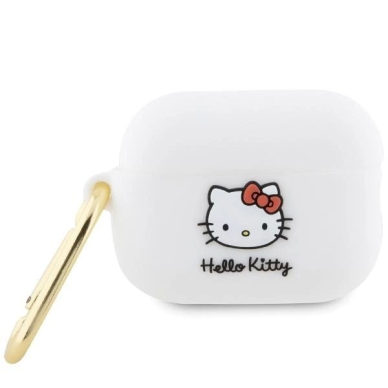 Hello Kitty Dėklas Silicone 3D Kitty HeadAirPods Pro 2 (2022/2023) - Baltas Hello Kitty Dėklas Silicone 3D Kitty HeadAirPods Pro 2 (2022/2023) - Baltas