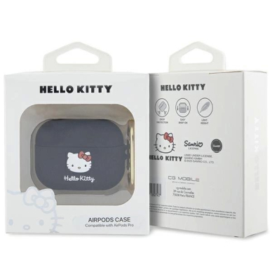 Hello Kitty Dėklas Silicone 3D Kitty HeadAirPods Pro - Juodas 2 Hello Kitty Dėklas Silicone 3D Kitty HeadAirPods Pro - Juodas 2