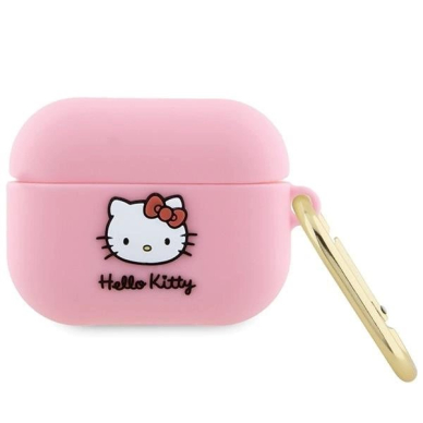 Hello Kitty Dėklas Silicone 3D Kitty HeadAirPods Pro - Rožinis Hello Kitty Dėklas Silicone 3D Kitty HeadAirPods Pro - Rožinis