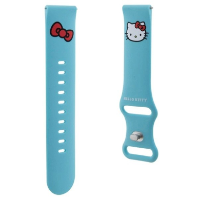 Hello Kitty Silicone Kitty Head Apyrankė universal 20mm - blue 2