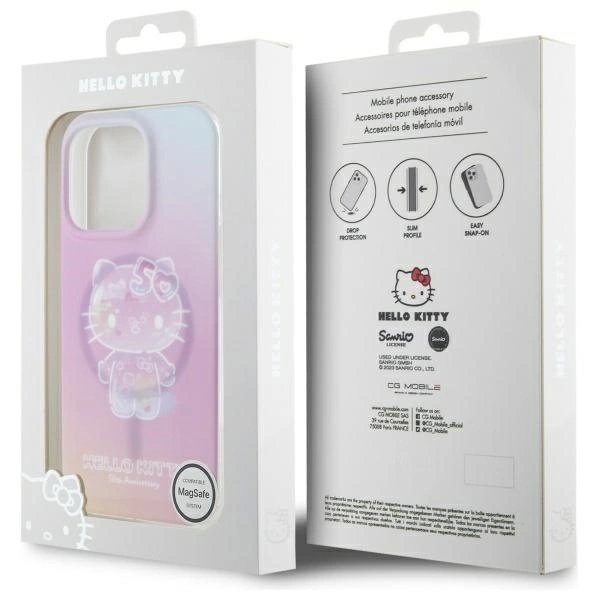 Dėklas Hello Kitty IML 50th Anniversary Magsafe  iPhone 16 Pro Max - Pink 7