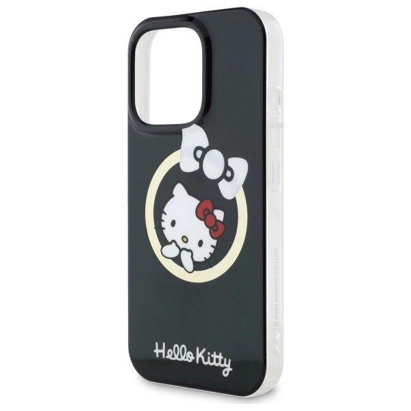 Dėklas Hello Kitty IML Fun bow Magsafe iPhone 16 Pro Max  - Juodas 5 Dėklas Hello Kitty IML Fun bow Magsafe iPhone 16 Pro Max  - Juodas 5