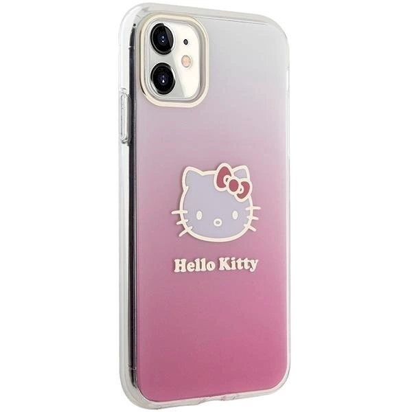 Hello Kitty Dėklas IML Gradient Electrop Kitty HeadiPhone 11 / Xr - Rožinis 3 Hello Kitty Dėklas IML Gradient Electrop Kitty HeadiPhone 11 / Xr - Rožinis 3