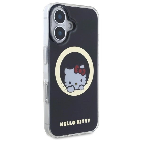 Dėklas Hello Kitty IML Sweet Kitty Magsafe iPhone 16 - Juodas 3 Dėklas Hello Kitty IML Sweet Kitty Magsafe iPhone 16 - Juodas 3
