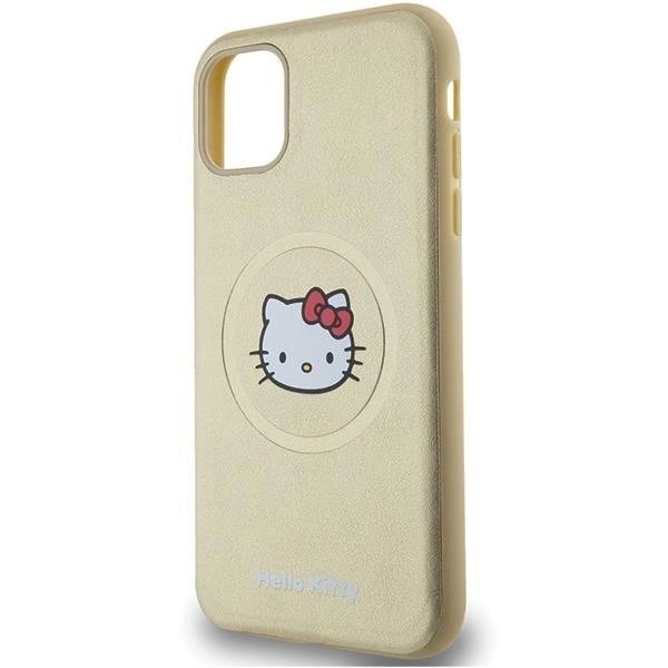 Hello Kitty Dėklas Leather Kitty Head MagSafeiPhone 11 / Xr - Auksinis 5 Hello Kitty Dėklas Leather Kitty Head MagSafeiPhone 11 / Xr - Auksinis 5
