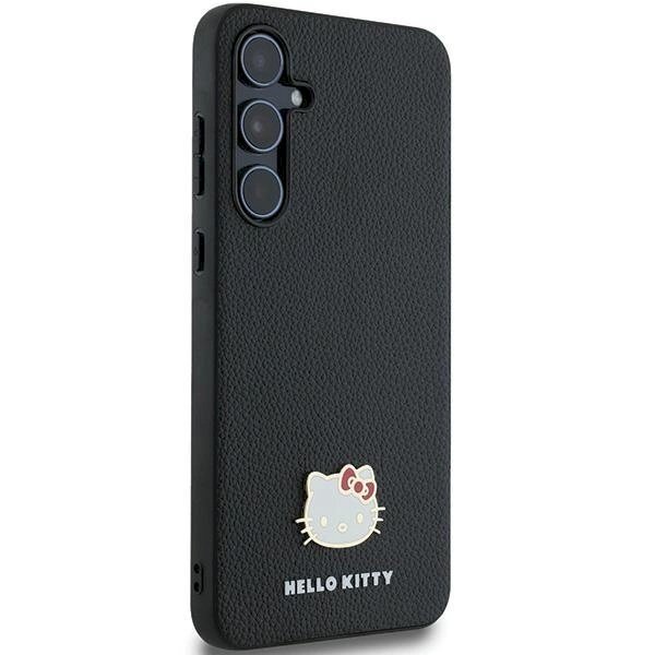Hello Kitty Metal Logo Kitty Head Dėklas Samsung Galaxy A55 - Juodas 3 Hello Kitty Metal Logo Kitty Head Dėklas Samsung Galaxy A55 - Juodas 3