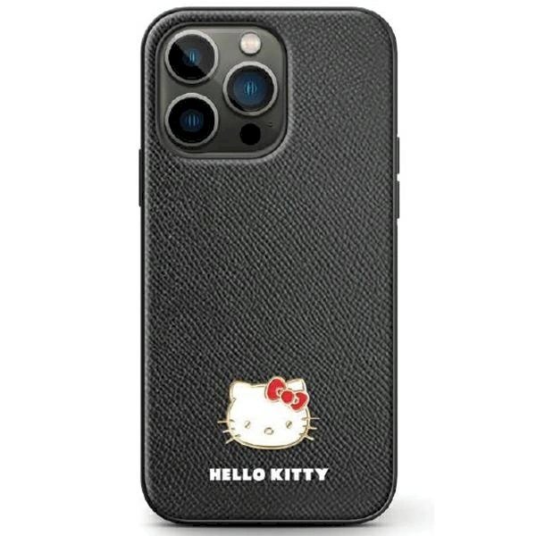 Hello Kitty Dėklas Metal Logo Kitty HeadSamsung Galaxy Z Flip 5 - Juodas Hello Kitty Dėklas Metal Logo Kitty HeadSamsung Galaxy Z Flip 5 - Juodas
