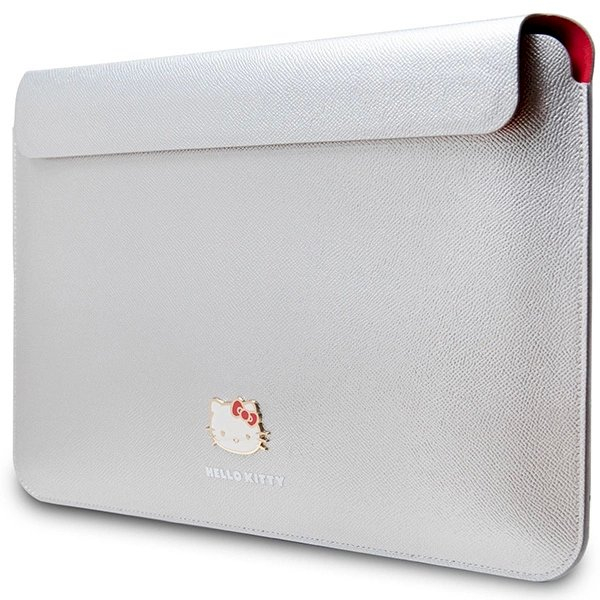 Hello Kitty PU Metal Logo Dėklas a 14 laptop - silver 1