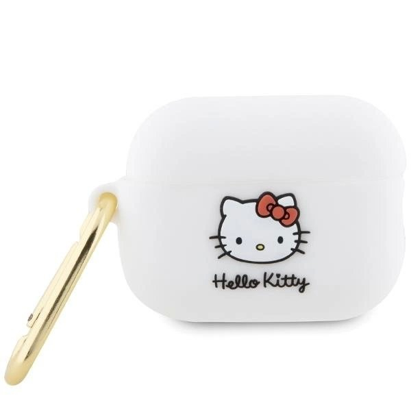 Hello Kitty Dėklas Silicone 3D Kitty HeadAirPods Pro 2 (2022/2023) - Baltas Hello Kitty Dėklas Silicone 3D Kitty HeadAirPods Pro 2 (2022/2023) - Baltas