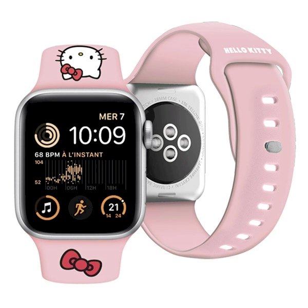 Hello Kitty Silicone Kitty Head Apyrankė Apple Watch 38/40/41mm - Rožinis 3 Hello Kitty Silicone Kitty Head Apyrankė Apple Watch 38/40/41mm - Rožinis 3