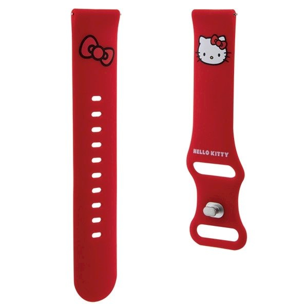 Hello Kitty Silicone Kitty Head Apyrankė universal 20mm - red 2 Hello Kitty Silicone Kitty Head Apyrankė universal 20mm - red 2