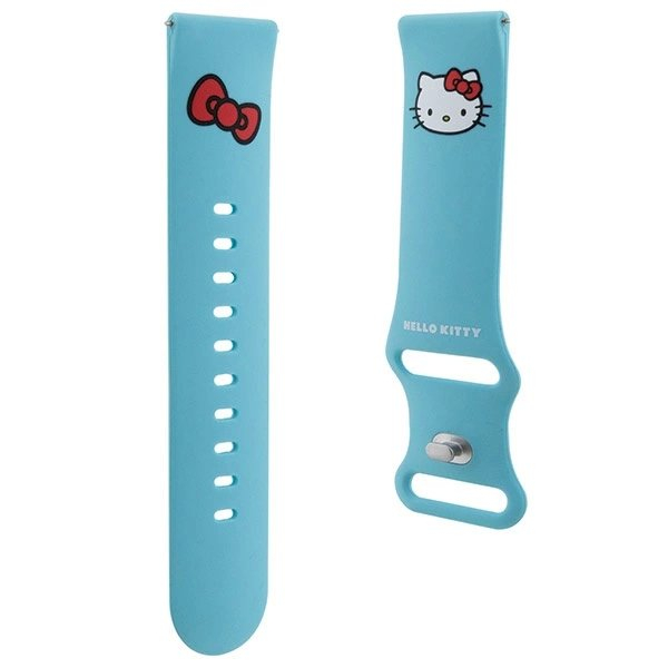 Hello Kitty Silicone Kitty Head Apyrankė universal 22mm - blue 2 Hello Kitty Silicone Kitty Head Apyrankė universal 22mm - blue 2