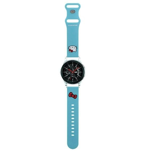 Hello Kitty Silicone Kitty Head Apyrankė universal 22mm - blue Hello Kitty Silicone Kitty Head Apyrankė universal 22mm - blue