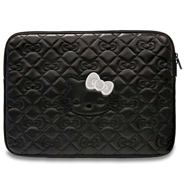 Hello Kitty Zip PU Quilted Bows Dėklas a 14 laptop - Juodas Hello Kitty Zip PU Quilted Bows Dėklas a 14 laptop - Juodas