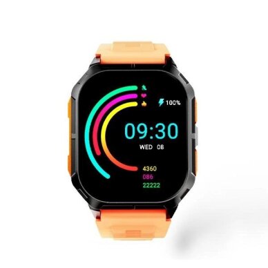 HiFuture FutureFit Ultra3 išmanusis laikrodis – oranžinis