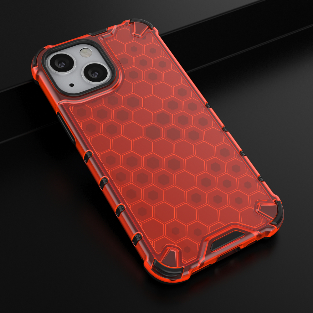 Dėklas Honeycomb Case TPU iPhone 13 mini Raudonas 13 Dėklas Honeycomb Case TPU iPhone 13 mini Raudonas 13
