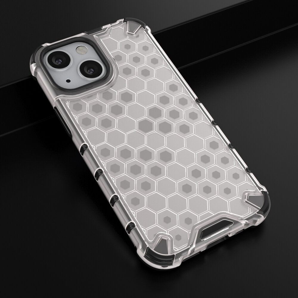 Dėklas Honeycomb Case iPhone 13 Mini permatomas 13 Dėklas Honeycomb Case iPhone 13 Mini permatomas 13
