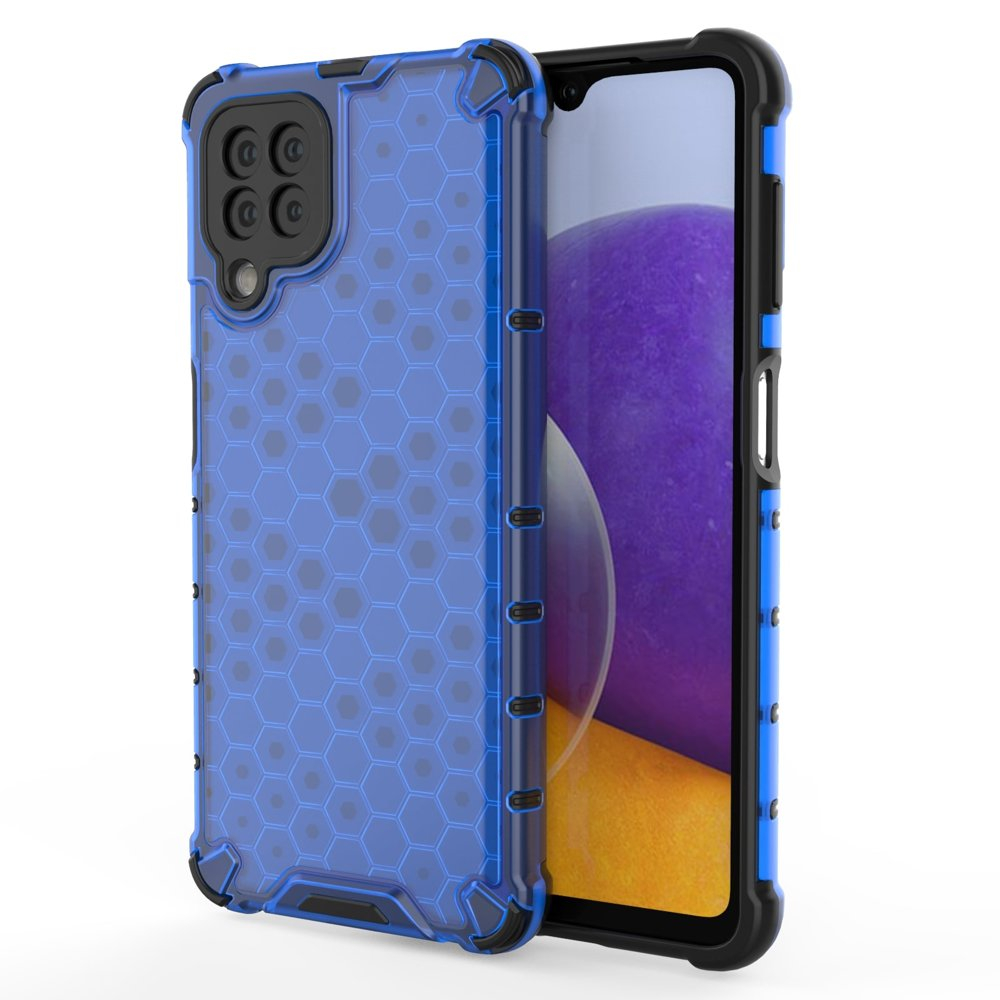 Dėklas Honeycomb Case Samsung Galaxy A22 4G mėlynas Dėklas Honeycomb Case Samsung Galaxy A22 4G mėlynas